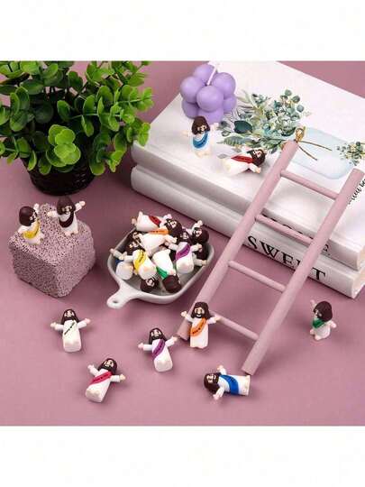 10/20个迷你耶稣摆件，“耶稣爱你”，耶稣玩具，小耶稣玩偶，捉迷藏游戏，周日派对礼物（颜色随机），迷你耶稣，基督教玩具，小型玩具，基督教玩具，派对礼物，耶稣，玩具，耶稣礼物，耶稣玩偶，迷你耶稣，耶稣，迷你耶稣，基督教用品，耶稣，基督教用品，迷你耶稣