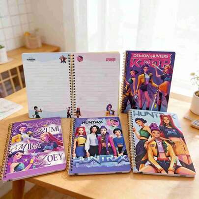 1pc 2026 New Korean Anime Girl Group Boy Group Anime Peripheral, Essential Supplies For The New School Season A5 Notebook, Notebook, Diary, Stylish Coil Notebook, Boy's Group Peripheral Notebook, Small Gifts And Surprises For Family And Friends, Casual Style,New Year's Gift, Valentine's Day Gift, Easter Gift,(Random Style)