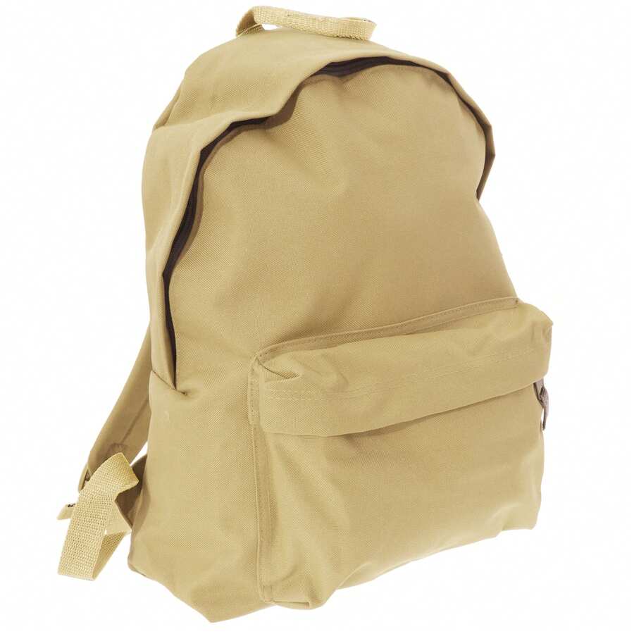 Fashion Backpack / Rucksack (18 Litres) (Pack Of 2) (Caramel) - 100% Polyester - (BC4176) - Brown - View 1