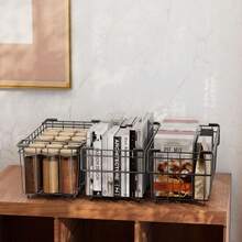 Freezer Baskets, 6 Metal Baskets, Freezer Baskets, Freezer Organiser Containers For 198 L, Stackable, Vegetable Boxes, Stackable, Plastic, 37 X 15 X 18 Cm - View 5