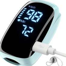 Oxímetro Digital Recargable USB C, Pulso De Dedo Muy Preciso - Ver 2