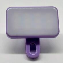 1 đèn selfie cầm tay, đèn hỗ trợ phụ trợ dạng kẹp, 3 chế độ chiếu sáng, phù hợp với điện thoại và máy tính, lý tưởng cho trang điểm, hội nghị video, phát trực tiếp, quay vlog, gọi video, cắm trại, trang trí trong nhà, chụp ảnh và quay phim, quà tặng Giáng sinh, dung lượng pin 150mAh. - Đèn vuông - Xem 8