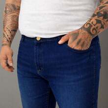 EVOLUTION PLAY Men's Plus Size Jeans 48 To 58 Lycra Slim XXG - 深色使用 - 查看 4