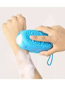 Silicone Bubble Bath Brush, A Massage And Back Scrubbing Tool, Double-Sided Exfoliating Shower Brush, Full Body Scrub Brush - Multicolor - View 4
