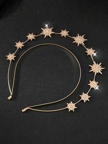 1件波西米亚太阳女神皇冠，星月发箍，波西米亚风发饰，礼物，旅行，女士，节日礼物，馈赠佳品，家居美发饰品 - 彩色 - 查看 6