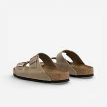 Birkenstock جلد أريزونا المزيت 'بني التبغ - قهوة بني - مشاهدة 4