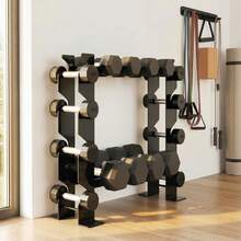 Sportnow Strength Training Dumbbell Rack - Black - View 1