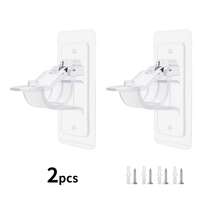 2/4/6/8/10/12pcs, Strong Adhesive Hooks, Bathroom Curtain Hangers, Curtain Support, Adhesive Strip Clips, ABS Material, Waterproof And Firmly Adhesive Hooks, Great Home Items - Multicolor - View 9