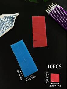 DIY 5D钻石画粘土，2x2厘米钻石画配件胶水，钻石刺绣粘土工具，石膏钻石蜡 - 套裝 - 查看 8