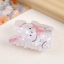 1 chiếc kẹp tóc hình thỏ Phục Sinh dễ thương, kẹp tóc hoạt hình, kẹp tóc acrylic dễ thương, phụ kiện tóc thanh lịch, kẹp tóc nữ. - Nhiều màu - Xem 4