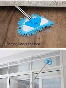 小型家用清洁迷你拖把，多功能拖把，雪尼尔三角地板刷，软拖把，天花板清洁工具 - A - 查看 3
