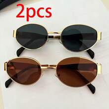 1/2 Oval Frame, Futuristic Cool Style, Unisex, Ideal Gift For Vacation, Party - Multicolor - View 8