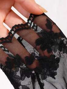 Lace Socks Invisible Transparent Tulle Socks Summer Thin Breathable Mesh Shallow Elastic Socks Women - Multicolor - View 4