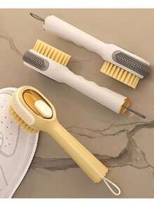 1pc Liquid-Filling Multi-Functional Cleaning Brush, Soft Bristles That Won't Damage Shoes, Suitable For Cleaning Sneakers, Canvas Shoes, Clothing Collars And Cuffs, Suitable For Dormitories And Homes. - Multiple Styles - View 1