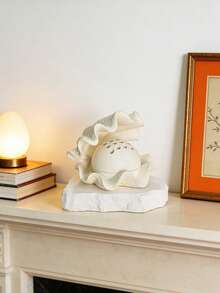 1pc Modern Fashionable Shell Shaped Aroma Diffuser, Suitable For Home Fragrance, Decorative Tabletop Display, Suitable As Gift, Holiday Use - Incense Burner - View 3