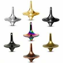 6pcs/Set Movie Prop Alloy Spinning Top, Bestselling Metal Keychain, Rotating Gyro Keyring, Promotional Stress Relief Gift - Multicolor - View 2