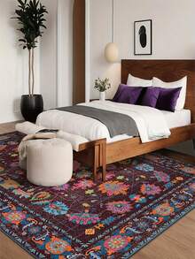 1 tấm thảm trải sàn/thảm chùi chân/thảm trang trí kiểu Ba Tư cổ điển, chất liệu giả len mềm mại, họa tiết hoa văn hình học, phong cách Bohemian-Ma-rốc, thích hợp cho phòng tắm, nhà bếp, lối vào, hành lang, đầu giường, phòng khách, phòng ngủ, có thể giặt máy quanh năm. Trang trí nhà cửa. - Nhiều màu - Xem 4