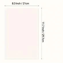 A4尺寸，100张，125gsm，适用于任何HP、Sawgrass喷墨打印机和染料升华墨水，可用于马克杯、T恤、轻质织物和其他DIY项目。 - 白色 - 查看 10