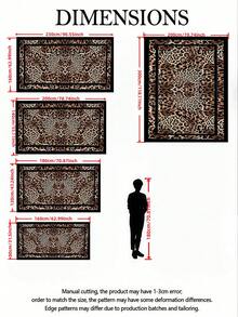 1件豹纹室内装饰地毯，新款仿羊毛材质室内地毯，客厅地毯，沙发地毯，卧室地毯，床边防滑垫，餐厅厨房地毯，办公椅垫，玄关门垫，户外野餐垫，户外露营毯 - 多色(1) - 查看 3