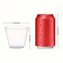 Pudding Cups, Ice Cream Cups, Dessert Cups, Coffee Cups, Beverage Cups, Thick Transparent Cups, Suitable For Parties, Celebrations, Gatherings, Catering And Home Use - Clear - View 8