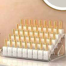 5-Tier Heavy Duty Acrylic Storage Rack - Stackable Desktop Shelf, Lightweight And Sturdy, Suitable For Nail Polish, Lipstick, Beauty Products, Smartphones - Multi-Functional Stand, Nail Polish Storage Box, Nail Polish Organizer, Card Display Rack, Display Shelf, Tiered Display Shelf, Cosmetic Storage And Organization, Nail Salon Supplies, Display Rack, Jewelry Storage, Makeup Artist - 無色 - 查看 1