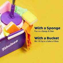 Fabuloso Multi-Surface All-Purpose Floor Cleaner (Lemon Scent, 128 / 56 Fl Oz): Easily Cuts Through Grease And With A Long-Lasting, Lemon Scent. Contains Double Active Ingredients To Clean Floors, Furniture, Appliances, And More. - 56.0盎司 - 查看 9