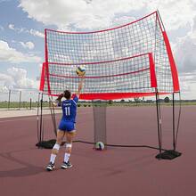 Volleyball Net, Posts - Schlagversion, Nicht Klappbar, Zweifach Nutzbar, 12*11ft - View 1