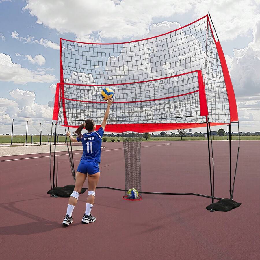 Volleyball Net, Posts - Schlagversion, Nicht Klappbar, Zweifach Nutzbar, 12*11ft - View 1