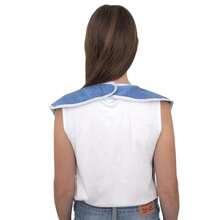 Adjustable Adult Bib, Suitable For Adults, Men, Women, Elderly And Disabled, Towel Fabric, Machine Washable, Blue - Adult Bibs - View 3