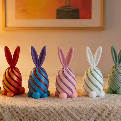 Fun Rotating Rabbit Egg - Random Color Matching, Suitable For Office Play And Decoration, The Perfect Gift Choice To Add More Fun To Life 3pcs/1pc