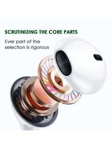 1个高品质有线耳机，带Lightning接口，兼容 14/13/12/11/XR/XS/X/8/7/SE/Pro/Pro Max，入耳式有线耳机，兼容苹果Lightning接口，适用于/ - 查看 4