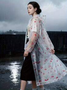 Áo mưa thể thao ngoài trời dày dặn, chống gió, chống thấm nước, chất liệu EVA dày dặn, có mũ trùm đầu, thích hợp cho người lớn và nữ, đi du lịch, đạp xe, leo núi, quà tặng Ngày của Mẹ, trang trí phòng ngủ, sân vườn, nhà bếp, mùa hè, bãi biển, đồ dùng cần thiết khi đi du lịch, trang trí phòng, đồ mềm mại, quà tốt nghiệp. - Nhiều màu - Xem 5