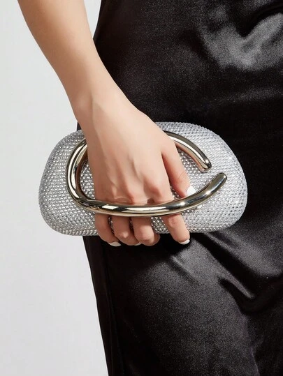 Glitter Bling,Shiny Glamorous,Elegant,Exquisite Rhinestone Decor Box Bag Glamorous Handbag,Evening Bag For Party Girl,Woman,For Female Perfect For Party,Wedding,Prom,Dinner/Banquet,Best Gift For Women, Perfect For Party Wedding Prom Dinner/Banquet, Matching With Holiday Party Dress Evening Dress & Sequin Dress, Excellently Matching With Party Dresses For Women, Essential Wedding Items,Perfectly Matching With Graduation Dress, Prom Dresses