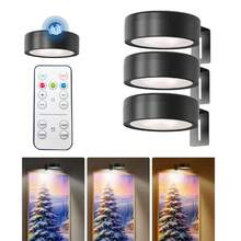 1/3/6Pcs Led Picture Light Battery Operated, Wireless Led Painting Light, Wireless Wall Lamp With Magnetic, Wireless Spotlight, Display Light Spotlight With Remote Dimmable, 3 Lighting Modes Art Display Light For Picture Frame Artworking Portrait, Wall Decorative Puck Lights 150mAh Remote Control - Three Colors - View 15