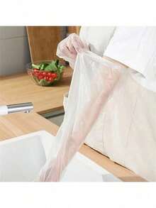 1/10/20 Pairs Extra Long Waterproof Anti-Oil Kitchen Cleaning Gloves, Comfortable Plastic Gloves For Multi-Purpose Washing Dishes, Gardening, No Alcohol Material, Household Kitchen Supplies, New Year, Valentine's Day, Mother's Day, Father's Day, Summer Graduation Gift - New Practical and Portable - View 5