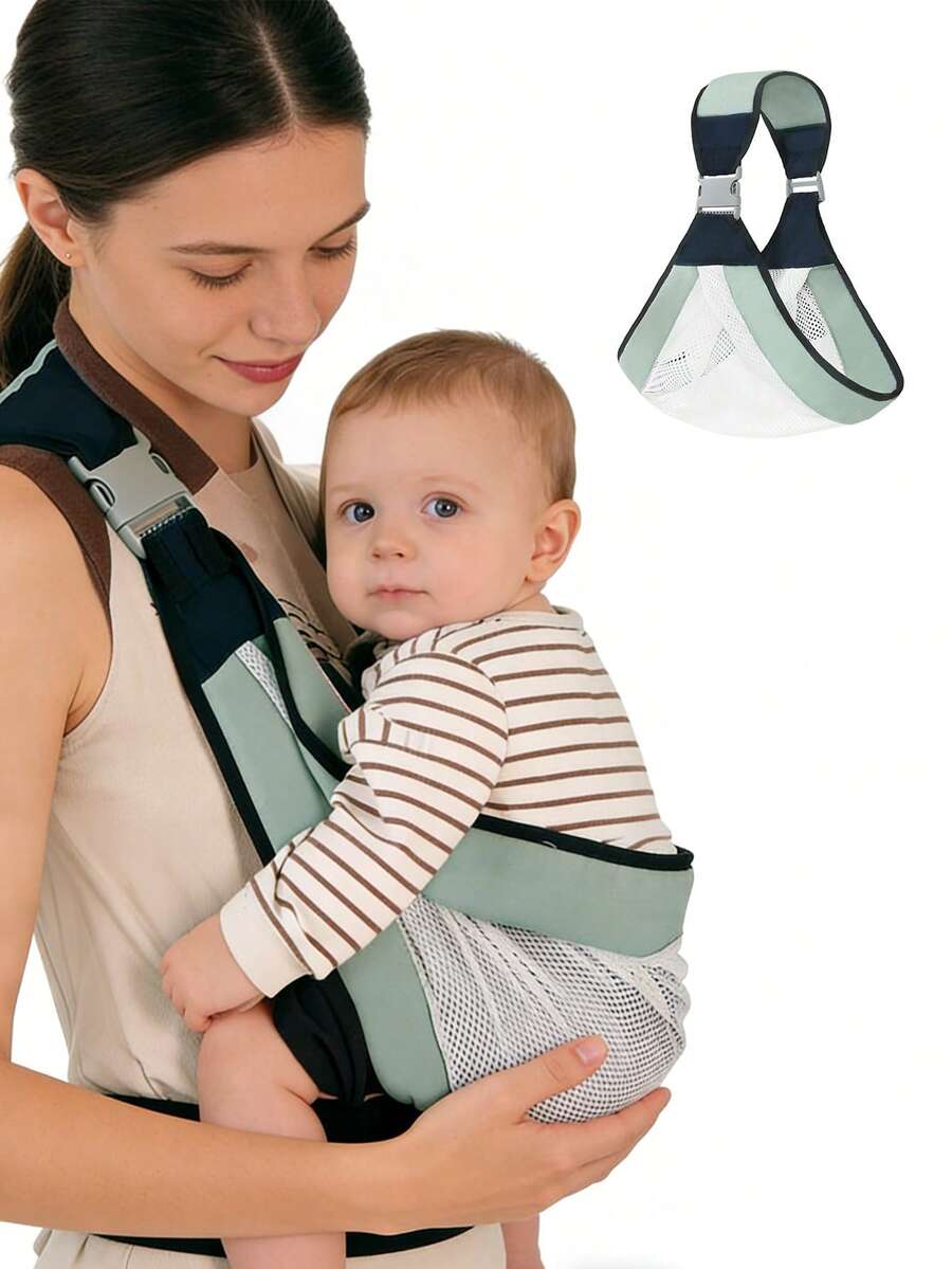 Ba lô cho bé từ 12 tháng tuổi trở lên, thoáng khí, chất liệu lưới, kiểu dáng rộng rãi, có quai xách phía trước. - Nhiều màu - Xem 1