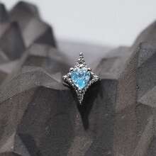 1件时尚简约星心钻石不锈钢耳环，适合女性日常佩戴 - 星星 - 查看 8