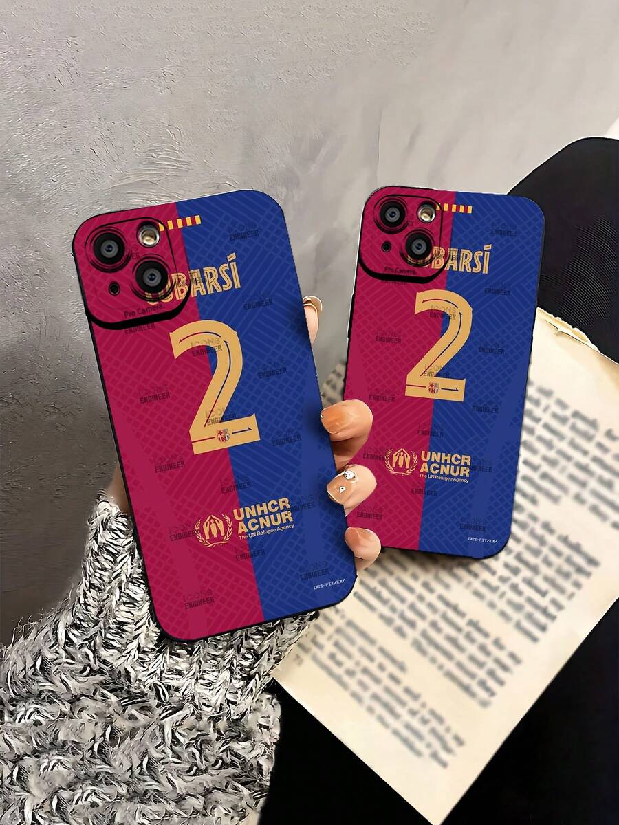 Diseño de la camiseta del Barcelona con el dorsal número dos del jugador Cubarsí. Esta elegante funda es compatible con Samsung, Apple, VIVO, OPPO, , Transsion, , y Honor. Fabricada en silicona TPU, ofrece protección contra golpes y caídas, además de una sensación superior. Es un regalo ideal para familiares, amigos y seres queridos, y una opción perfecta para San Valentín y Año Nuevo. - Negro - Ver 1