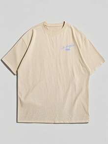 Men T-Shirts - 杏色 - 查看 4