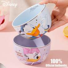 Disney Official Authentic New Mickey Joyful 4.5-Inch Keno Rice Bowl With Gold Plated Ceramic Bowl For Home Use, High Beauty, High Temperature Resistant Rice Bowl, Festival Gift, And Handheld Gift - Multicolor - View 6
