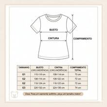 T-shirt Garden Plus Size: A delicadeza que o seu look precisa - Branco - Visão 4