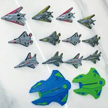 Blue Plastic Launching Fighter Jet, Novelty Outdoor Toy With Manual Launcher - Perfect Christmas & New Year Gift For Boys - Green - View 7
