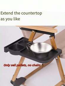 1pc Chair Cup Holder Side Table Tray, Recliner Cup Holder Organizer, Portable Cup Holder & Phone Stand Tray - Multicolor - View 10