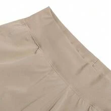 Under Armour Women's UA Rival Hi Rise Woven Pants, Casual Business Commute Pants, Outdoor Fitness Running Training Pants 1382727-299 - Khaki - View 3