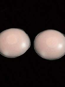 2/10片装可重复使用隐形乳贴，防滑隐藏式设计，适合多种场合 - 淺粉色 - 查看 5