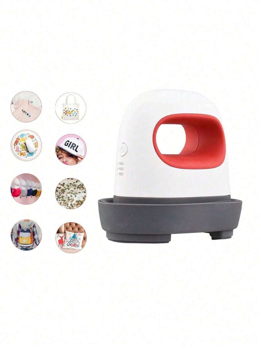 Mini Heat Transfer Machine, Portable Heat Press Machine For T-Shirts, Labels, Shoes, Logo Sublimation Printing, Mini Multipurpose Sublimation Iron For Home Vinyl Transfer - US A Type Plug(110-127V) - View 1