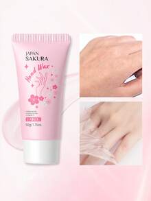 LAIKOU 1片莱寇日本樱花撕拉式保湿手蜡，50克舒缓修护手膜，深层滋养手部护理，送给女性、妈妈、妻子、姐妹、女孩、女朋友的礼物，SPA护肤，母亲节化妆品 - 粉色 - 查看 3