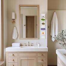 7 Tier Wall Shelf Unit - 43" Lack Floating Shelf, Display Floating Shelves, Vertical Column Wall Decor Mount Floating Storage Home Decor Organizer Tall Tower Utility Shelves, White - 1 - 查看 4