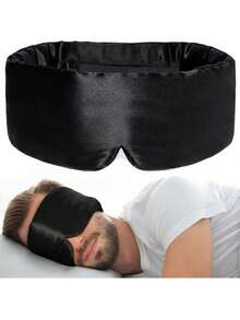 真丝睡眠眼罩，轻盈柔软旅行眼罩，长效遮光眼罩，不压迫眼睛和耳朵 - 彩色 - 查看 6