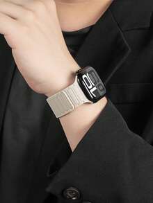 1条磁性硅胶表带，兼容 42mm 41mm 40mm 38mm，适用于 Series 11 10 9 8 7 6 5 4 3 SE 2nd Ultra，男女通用单环硅胶表带 - 38/40/41/(S10/11-42mm) - 查看 10